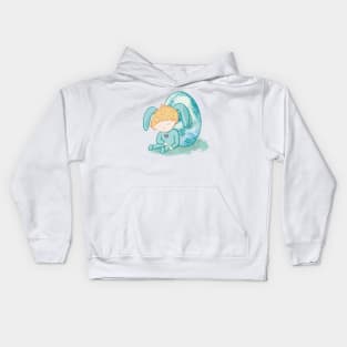 Cute anime Easter boy Kids Hoodie